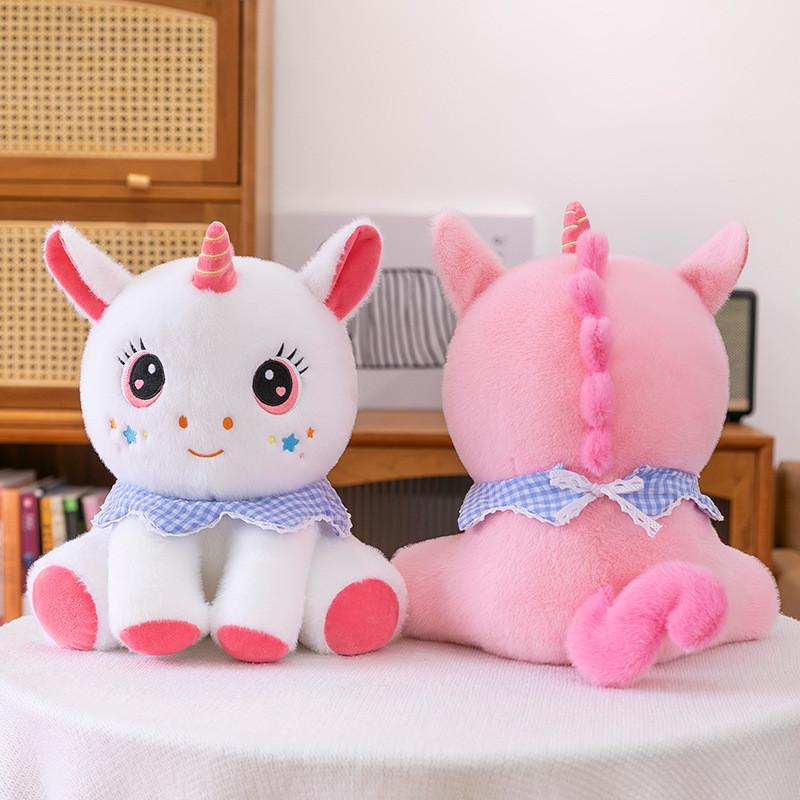 Плюшевая игрушка Единорог Животное Набитая кукла с ПП хлопком Для подарка и коллекционирования