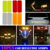 Car Bumper Reflective Stickers Secure Reflective Warning Strip Tape Secure Reflector Stickers Decals Arrival Auto Styling Decal