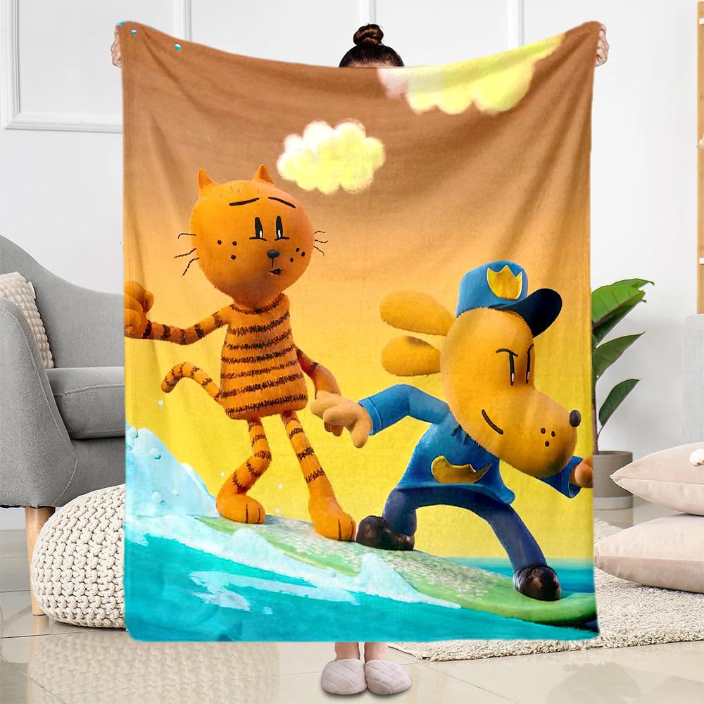 Dog Man Style Blankets are suitable for living rooms,making them an ideal choice for outdoor travel and gifts.