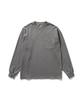 Snow Peak Garment Dyed Short and Size L L/S T-Shirt TS-25AU012, Sleeve, Men's Women's, Charcoal,