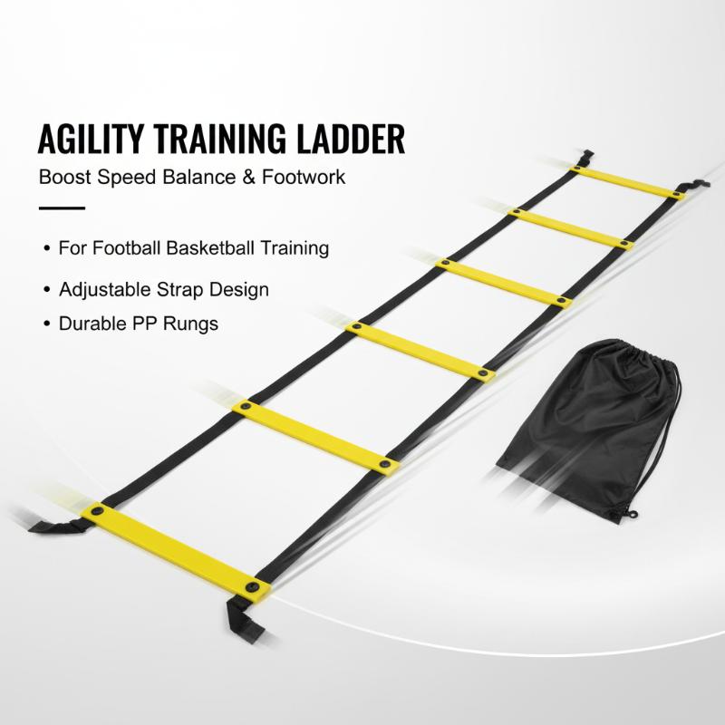 Adjustable Agility Ladders High Quality Nylon Straps Speed Training Equipment for Football Youth Sports Practice