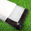 Outdoor Transparent Tarpaulin Black Side PE Film Greenhouse Plant Rainproof Cloth Terrace Pets House Windproof Clear Tarp
