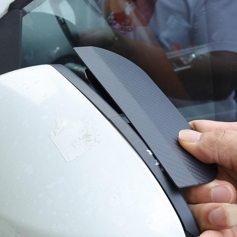 2 шт., боковое зеркало заднего вида для автомобиля, козырек для бровей от дождя, козырек от солнца из углеродного волокна, защита от снега, защита от непогоды, автомобильные аксессуары