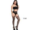 High-End Sexy Lingerie Fishnet Stockings with Non-Slip Garter, Nurse & Stewardess Style