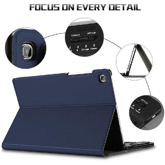 Suitable for Samsung Tab A7 2020 SM-T500/T505 10.4inch tablet protective case keyboard leather case