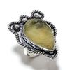 Prehnite Handmade 925 Sterling Silver Jewelry Ring Size 9 M0V78