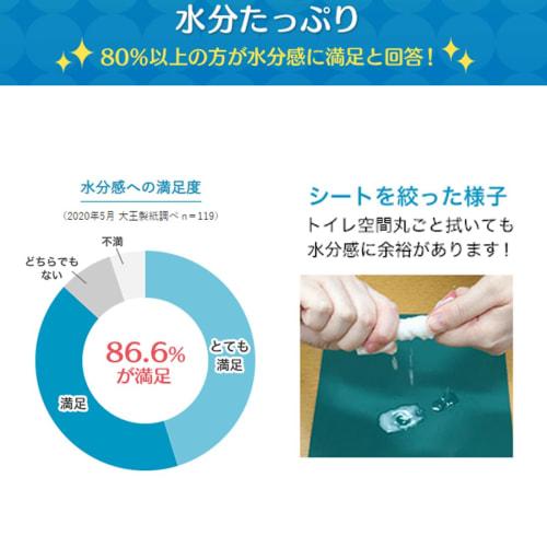[.co.jp Exclusive] Elleair Kirekira! Toilet Cleaner Refill, Citrus Mint Scent, 60 Sheets (20 Sheets x 3 Packs), Thorough Cleaning in One Sheet [Bulk P