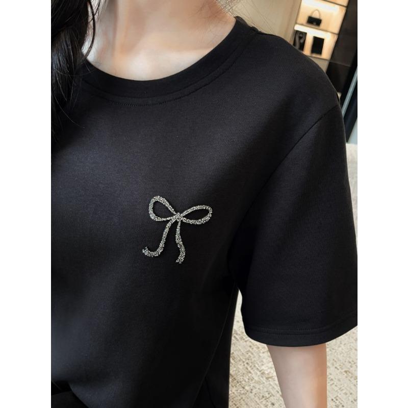 Dimanaf Women New 2025 Summer Plus Size Casual Short Sleeve Dress Basic Loose Long Dress Maxi Black Lace