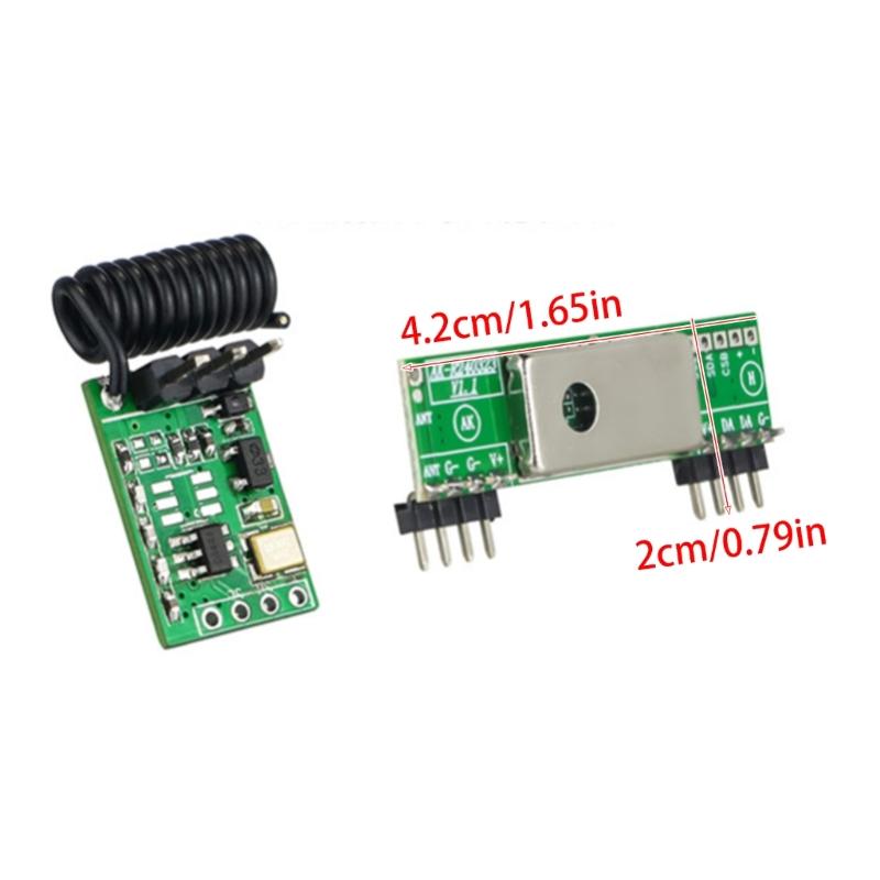 433 MHz Wireless Transmitter and Receiver 3400 RF Transmitter&Receiver Link Kit Long Distance 433MHz RF Transceiver Tool