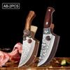 Профессиональный кухонный нож Многофункциональный Кованый Мясницкий топорик Обвалочный нож Для нарезки рыбы Нож для барбекю Кухонные аксессуары