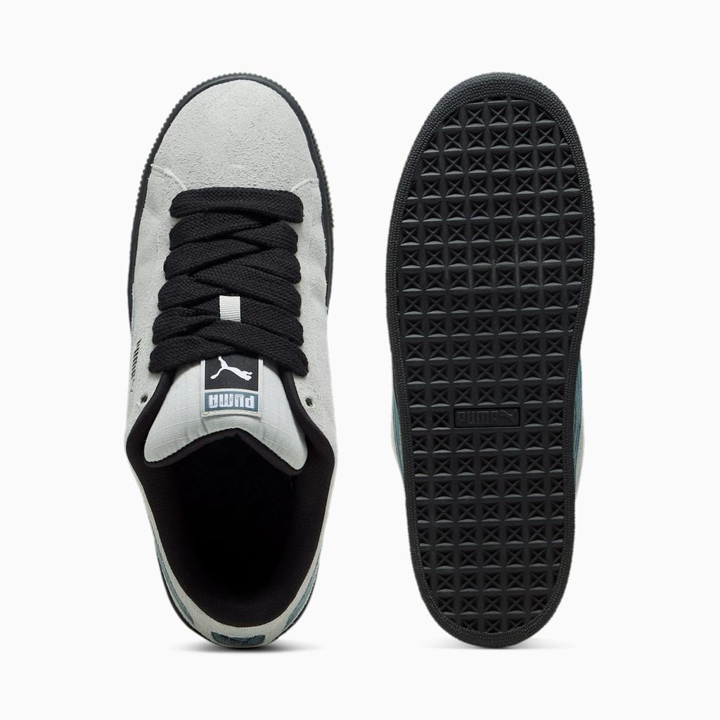 Puma Замша XL Интерес к материалу Удобные Универсальные Низкие кроссовки Унисекс Кроссовки Серый Черный 398416-01