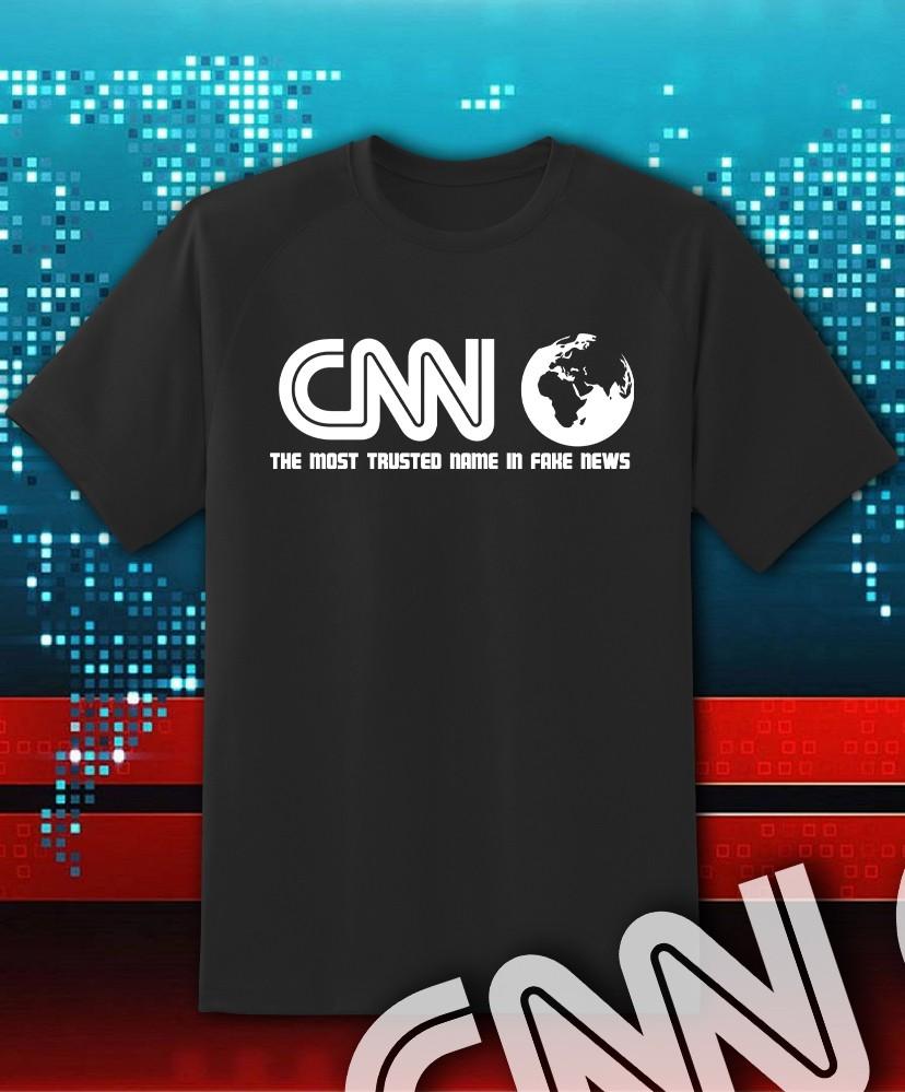 Сеть Фейковых Новостей CNN Мем Трампа Футболка - Взрослая и Унисекс Футболка