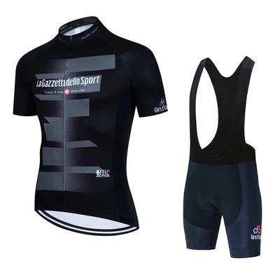 Велоформа Tour Giro D'Italia Мужская Летняя Майка, Велокостюм для Шоссейного Велосипеда с Подушечкой-Губкой, Быстросохнущий, Дышащий, Короткий