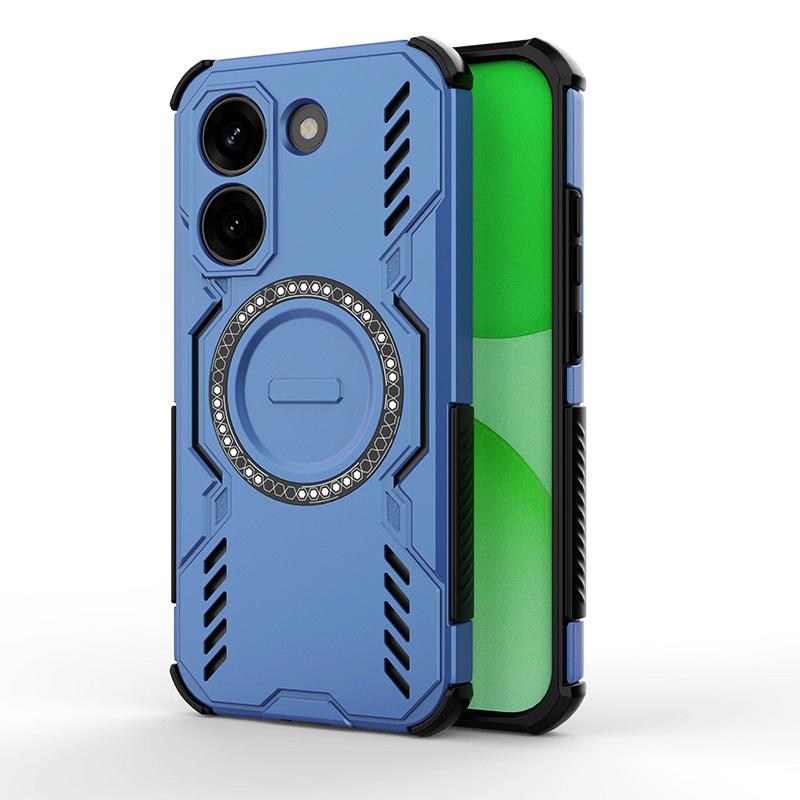 KEYSION Полый корпус с рассеиванием тепла для Xiaomi POCO X8 Pro Max TPU+PC Магнитное охлаждение Ударопрочный чехол для телефона для POCO X8 Pro