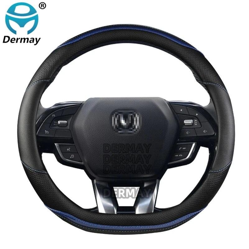 Для Changan CS95 CS85 CS75 CS55 CS35 CS15 EADO CX70 чехол на руль автомобиля из микрофибры + углеродное волокно, автоаксессуары