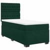 Maison Exclusive - Sommier à lattes de lit et matelas Vert foncé 80x200 cm Velours