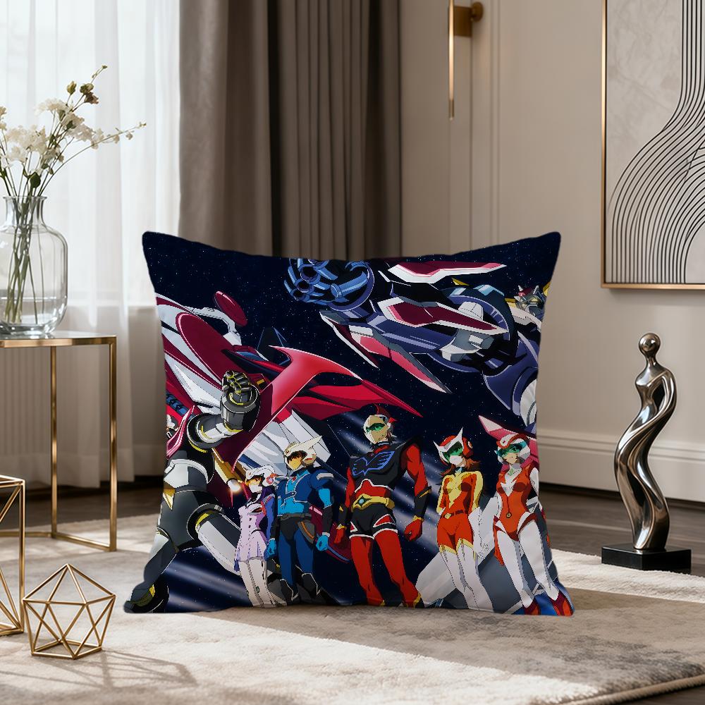 Cartoon GGoldorak UFO Robot GGrendizer Soft Pillow Cover For Sofa Home Living Room Decor Protective Covers Hogar Pillowcase