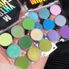 Rainbow Eyeshadow Palette Eye Pigment Green Blue Purple Eyeshadow Women Makeup Cosmetics, A01 Eyeshadow, 1 Piece