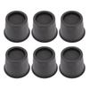 6 PCS Anti Vibration Pads Sofa Feet Pad Furniture Riser Mat for Table Cabinet Bed 3in Black Round