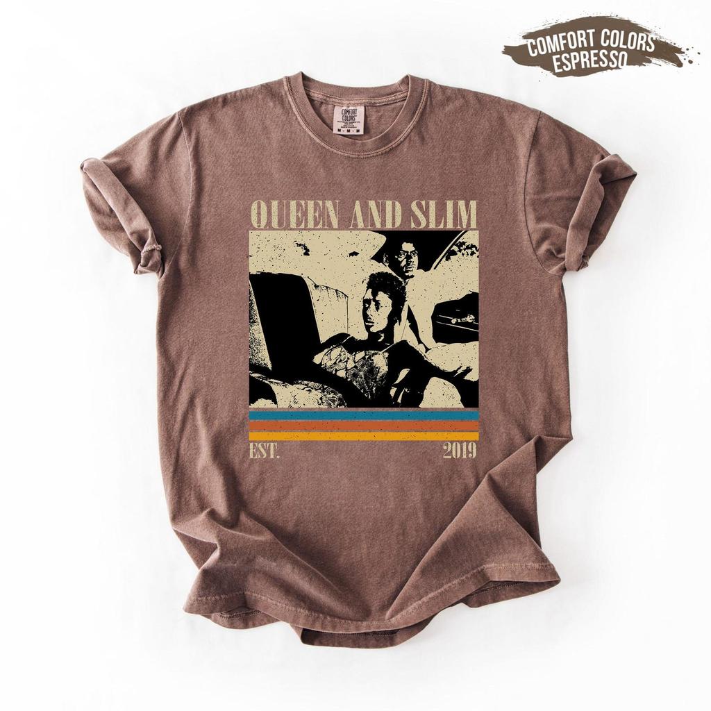 Queen & Slim Movie T-Shirt and kids tshirt, Retro Film Shirt and kids tshirt, Comfort Colors Unisex T-Shirt and kids tshirt