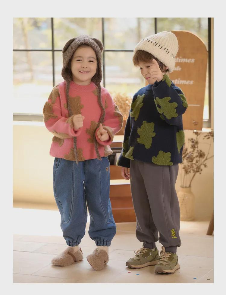 Утолщенный детский вязаный свитер из серии Winter Mountain 2024