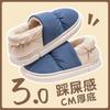 Cotton Slippers Bag Heel Velvet Women's Winter Home Indoor Warm Thick-soled Waterproof Down Cotton Shoes Men