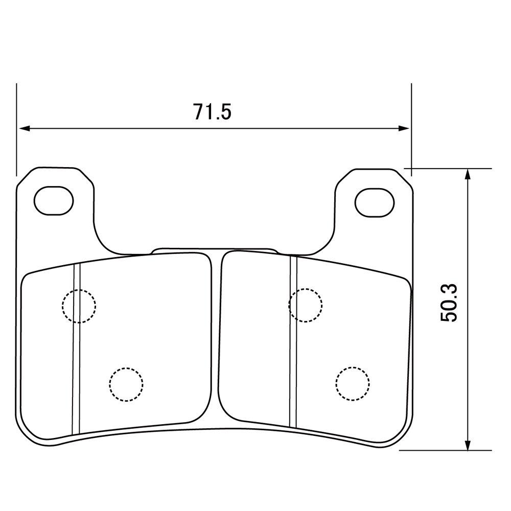 Daytona Motorcycle Brake Pad Hyper Sintard Pad (Sintered Metal Pad) Z900RS (17-22) V-Strom 1050