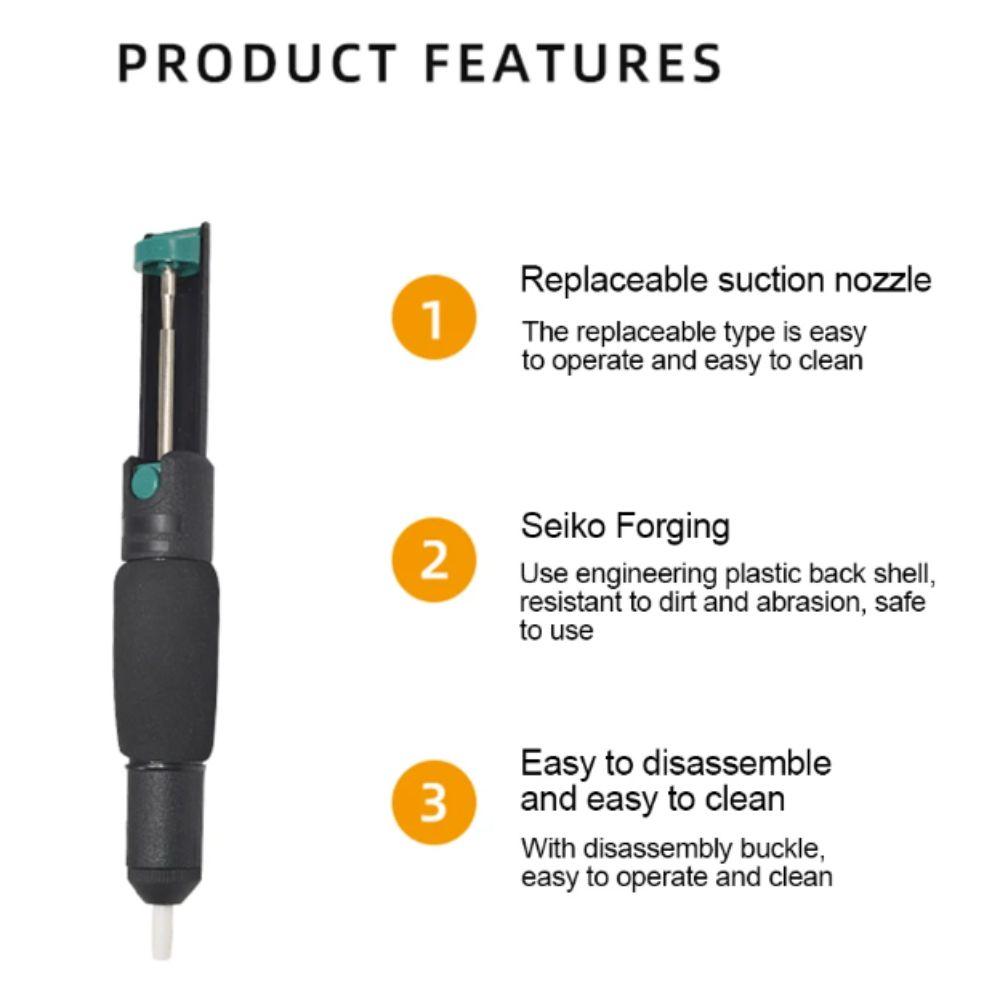 Removal Tool Soldering Sucker Hand Welding Desolder Tool Vacuum Soldering Iron Soldering Work