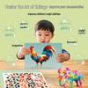 3D Geometric Collage DIY Creative Educational Stickers for Early Learning and Concentration Skills