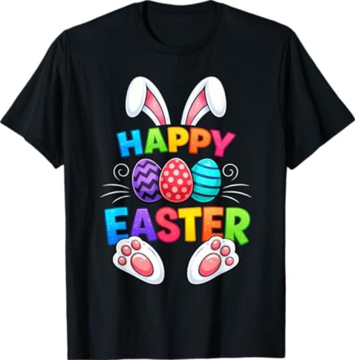 Happy Easter Day Easter Shirts Funny Bunny Eggs T-Shirt