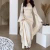 2024 Autumn/Winter Women's Flowing Sleeve Evening Dress with Big Swing Style