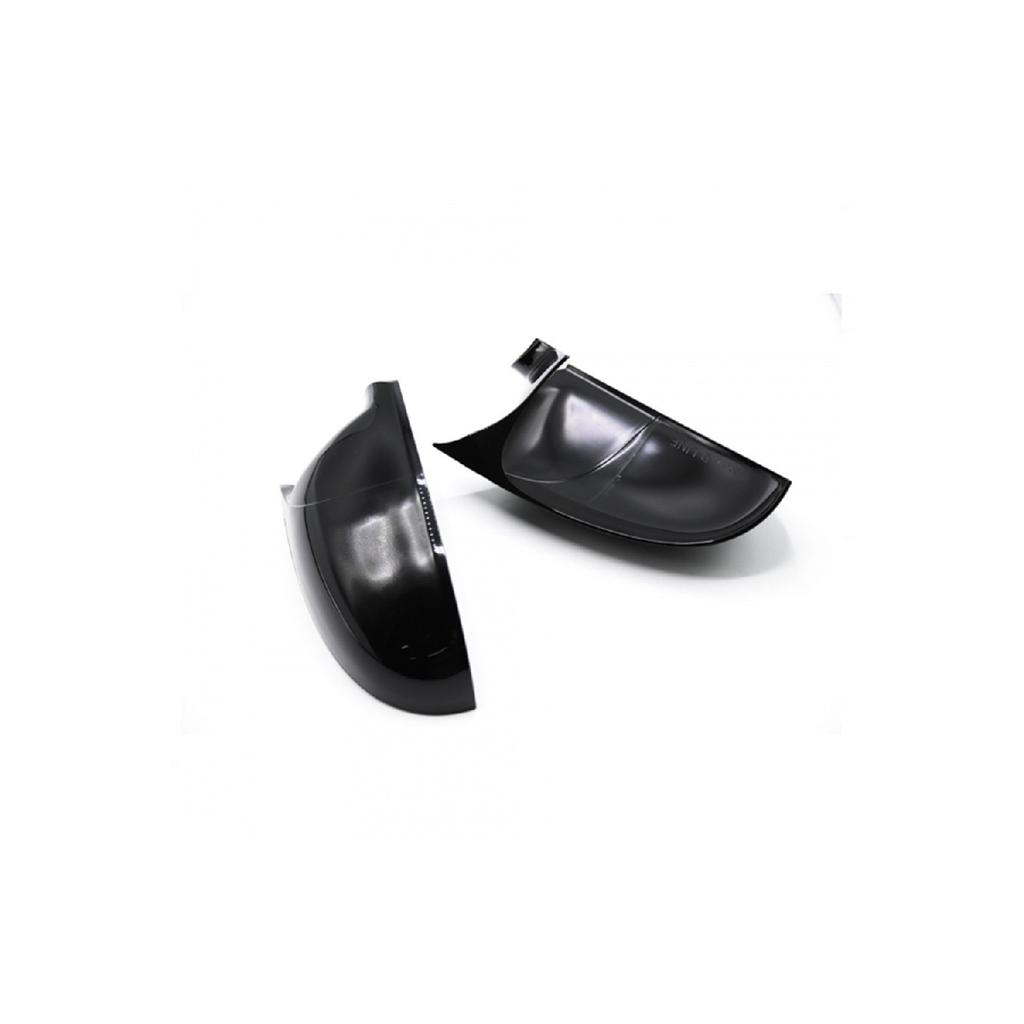 FOR Seat Leon Mk2 2009-2012 Bat Mirror Cover Glossy Black Batman Piano Black