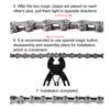 Chain Link Connector Metal Tensile Break-Proof Bike Chain Buckle Easy Disassembly Bike Chain Buckle for 8/9/10/11/12-Speed Chains