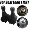 Fit For Seat Leon 1 MK1 Car Gear Shift Knob Head 5/6 Speed gear shift lever stick with Gaitor Boot Cover
