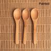 3 PCS DIY Soup Kitchen Jam Scoop Bamboo Spoon Wooden Cooking Utensil
