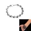 Skull Head Bracelet Sturdy Metal Materials Portable for Motorcycle Enthusiasts and Street Culture Fan Stylish Outfits