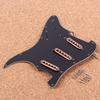 LuDa Alnico V Single Coil Pickup Set of 3 for SSS ST Style Guitar Black Color