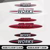 Для Mini Cooper S F55 F56 F60 F53 F54 R55 R56 R60 R61 R58 F57 Cooper Works металлический значок автомобиля Декор кузова наклейки Запчасти