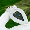 Mothers day Deal 925 Sterling Silver Pear Bloodstone Stone March Pendant Jewelry