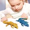 3D Lizard Simulation Model Action Toy Desktop Decor Realistic Looking Vibrant Color Animal Theme Lizard Fidget Toy Photography Prop