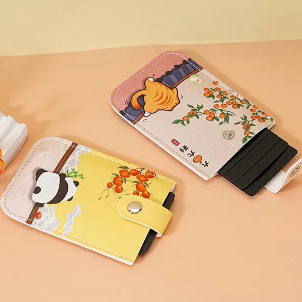 Pouch Hasp Multi-Slot Card Bag Waterproof Panda Printed Coin Purse Shopping