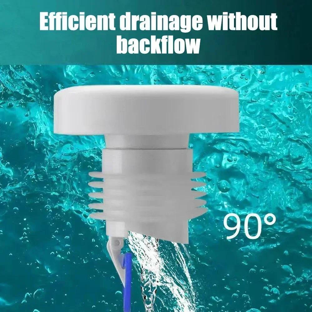 Floor Drain Seal Connector Plug Silicone Bathroom Sewer Seal Ring Kitchen Sink Sewer Pipe Plug Anti-odor Leakage 1PC