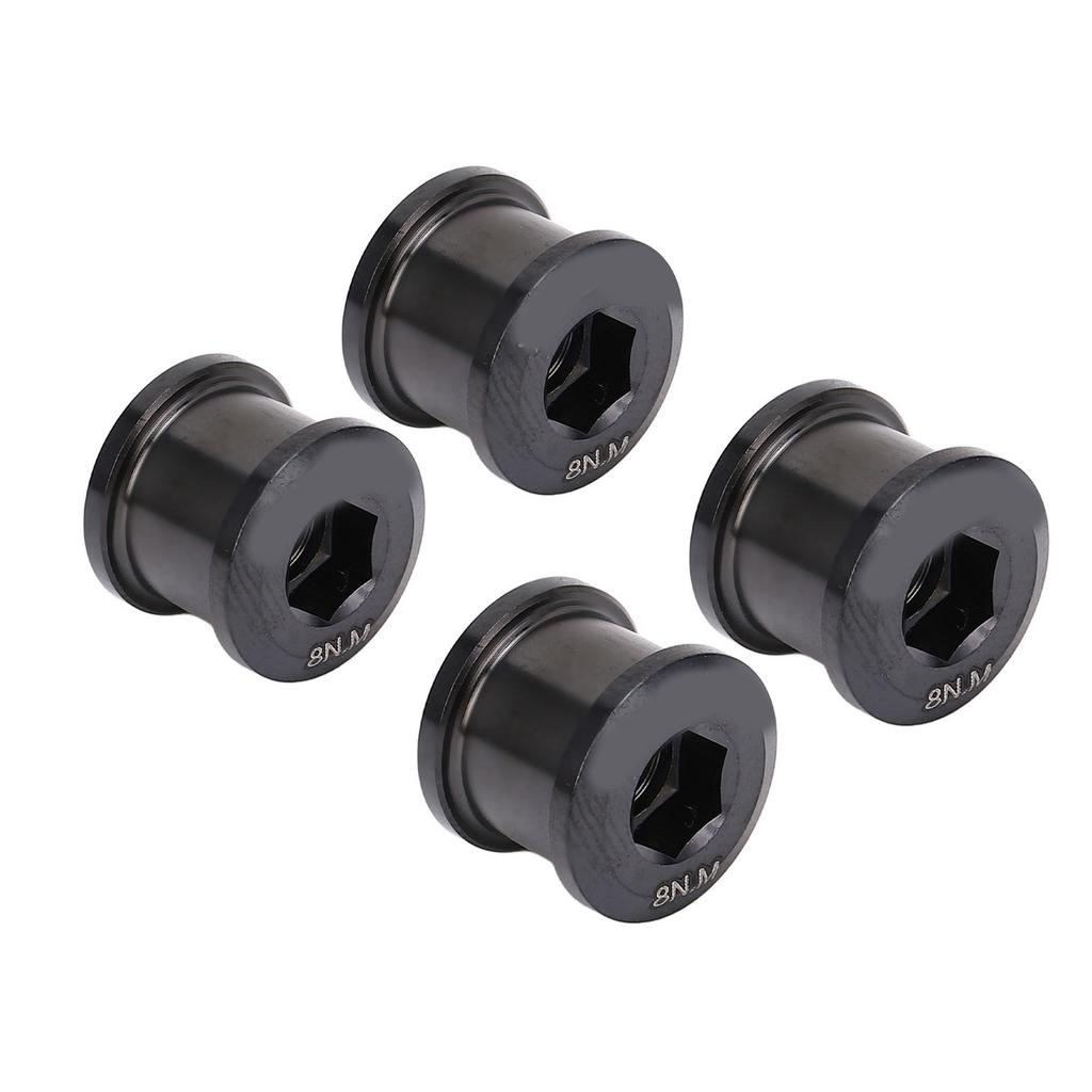 4pcs 6.5mm Mountain Cycling Chainring Bolts Alloy Chainring Bolts Single Disc Chainwheel Screw for M