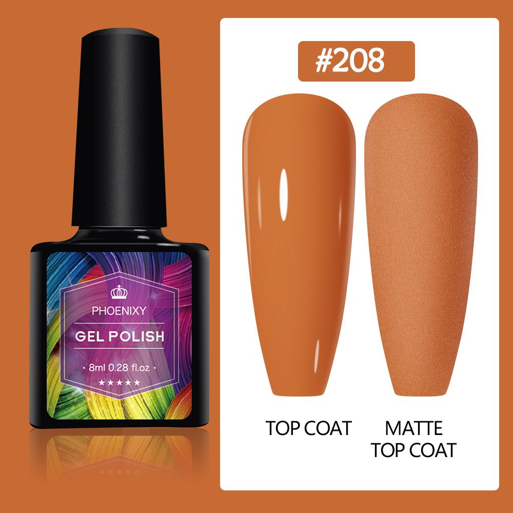 PHOENIXY 8 мл гель-лак для ногтей, полуперманентный гель, блестящий гель, отмачиваемый блестящий стартовый набор, маникюрный набор для маникюрного салона