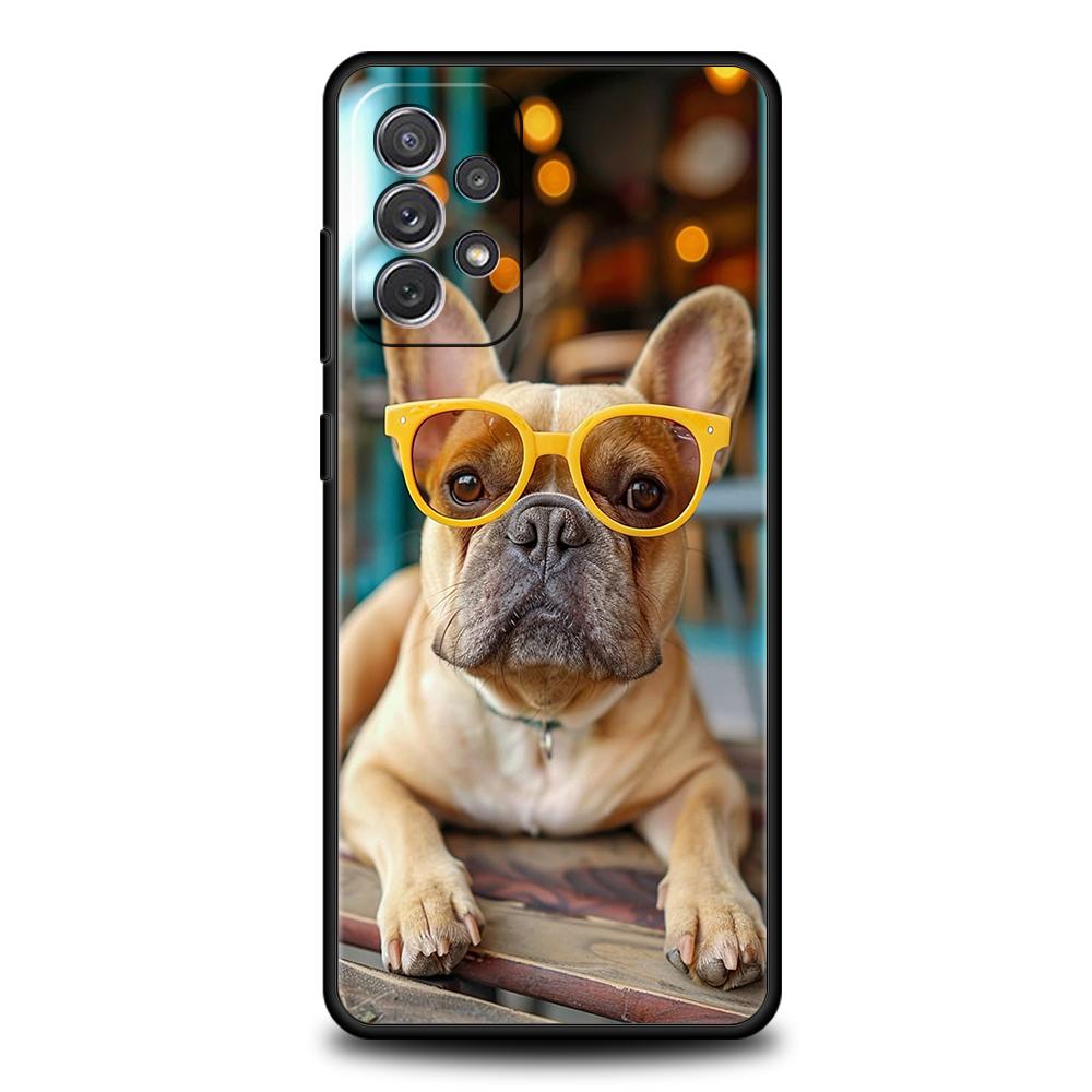 Чехол для Samsung A15 A13 A35 A55 A51 A71 A41 A31 A21S A03S A05 A17 A23 A25 A33 A53 A73 5G A07 4G Чехол Французский бульдог Собака Питомец