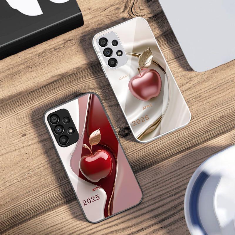 Картина маслом с яблоками для Samsung Galaxy S10 4G S20 11E 30 S21 21 22 S24 Fe Pro S23 S25 Ultra 5G S9 Чехол для телефона из закаленного стекла