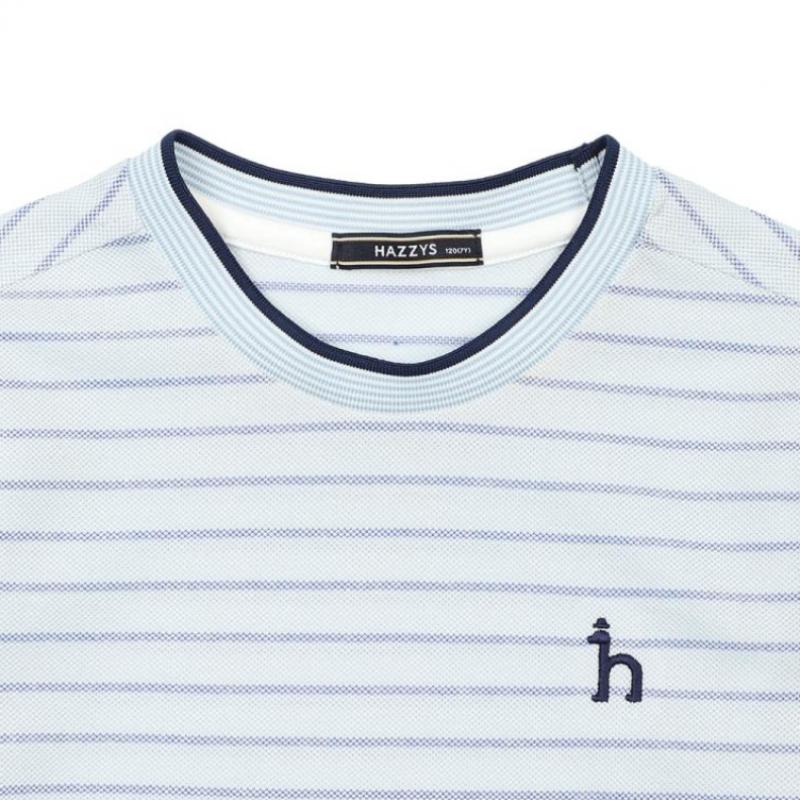 Hedge Kids Крутая вещь Льняная футболка в полоску Htm12tr13m Bu