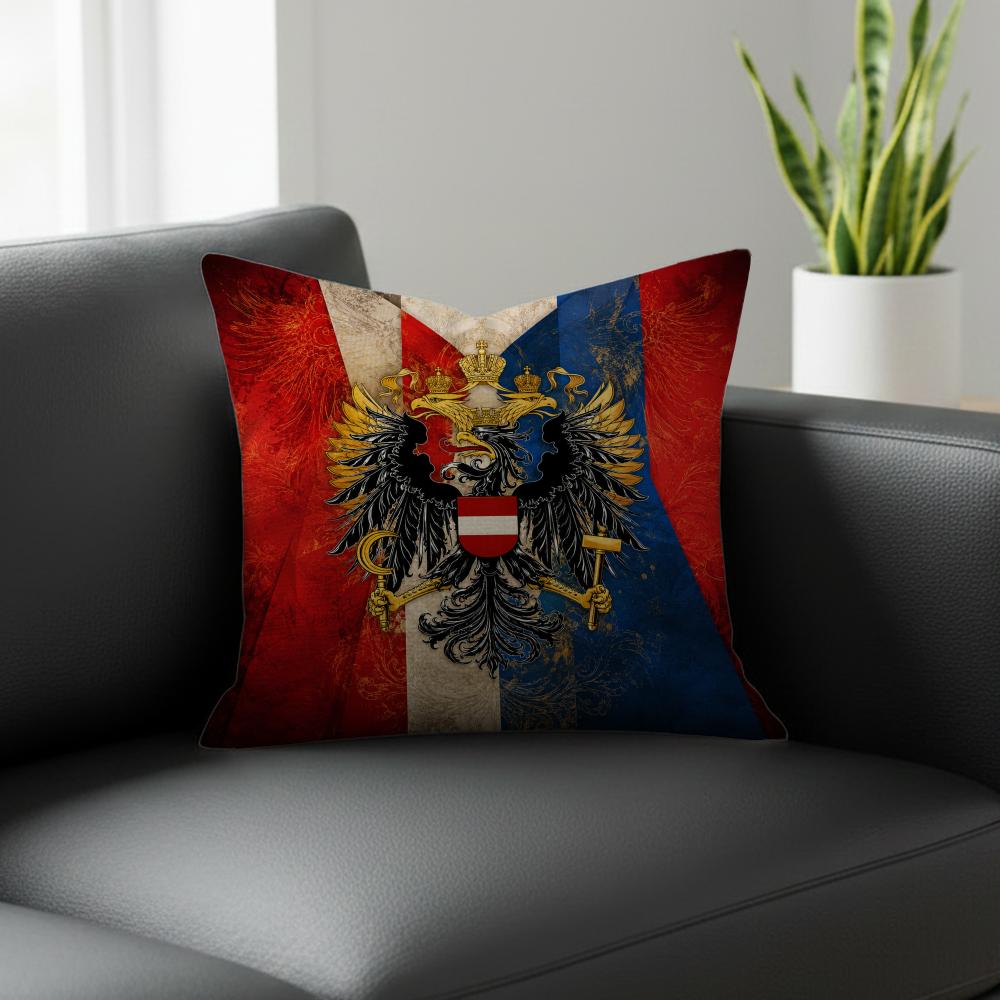 Flag Russian Empire Flag Cushion Cover Natural Linen Pillowcase Set AllinOne Decor for Sofa Bedroom Chair