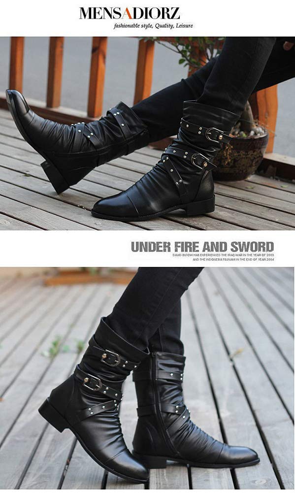 Повседневные ботинки Engineer Riders Studded Boots 43 [formanism] Мужские (черный (26.5см))
