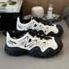 2024 Spring Women's New Outdoor Hiking Shoes Daddy Sports Shoes Platform Lace-up Sneakers for Women Luxury Mesh Breathable Shoes